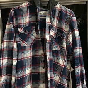Hooded flannel